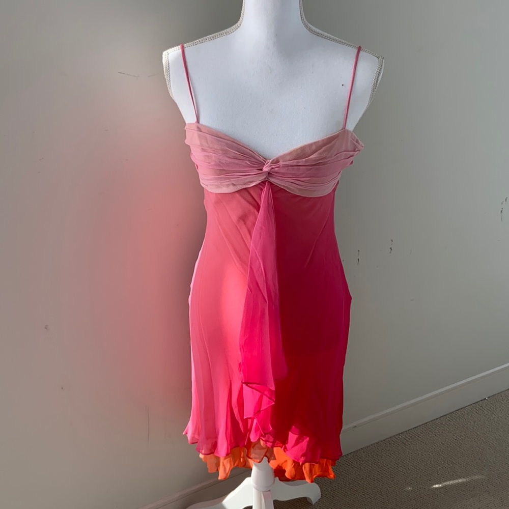 BCBG Silk Camisole Dress